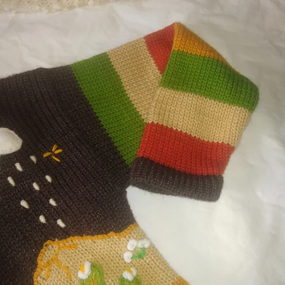 Colorful Knit Children's Hoodie - Picture 6 of 9